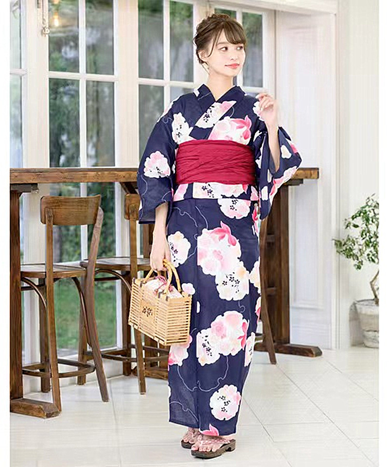 Women'S Formal Traditional Wear - Kimono Japonés Yukata para Mujer, Morado,
