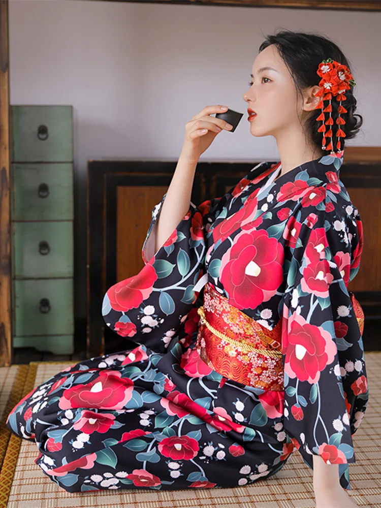 Women'S Formal Traditional Wear - Vestido largo con estampado Floral para