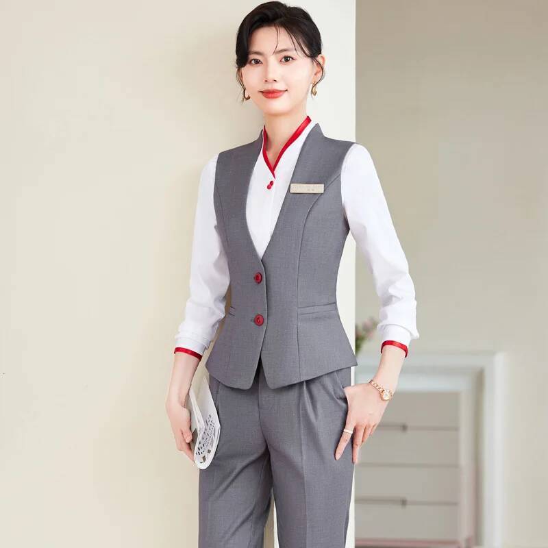 Women Formal Wear With Blazer - Trajes de pantalón formales de talla