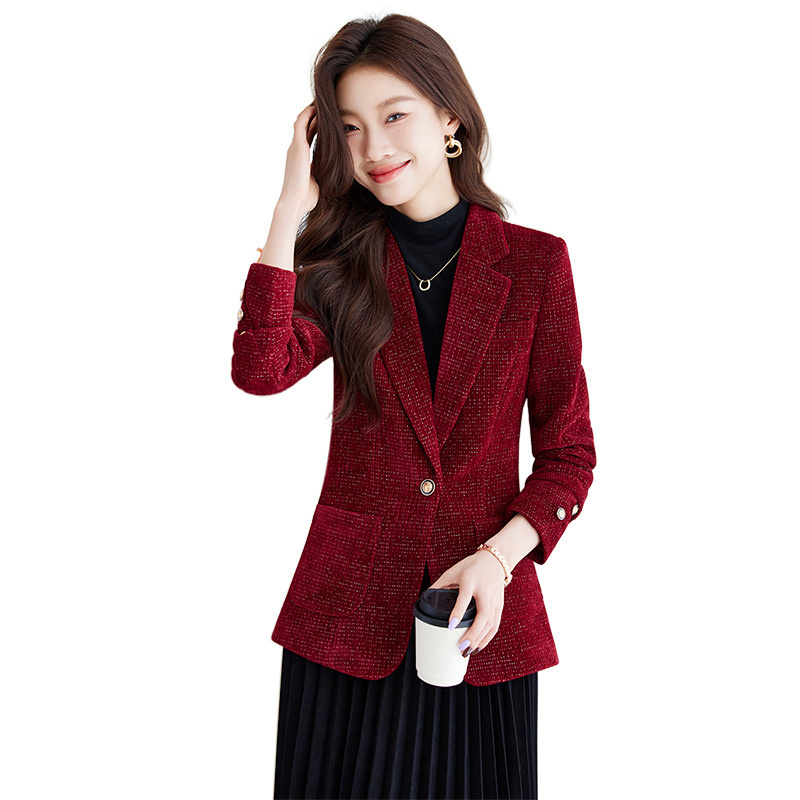 Women Formal Wear With Blazer - Blazer para Mujer, Chaqueta Negra, Roja,