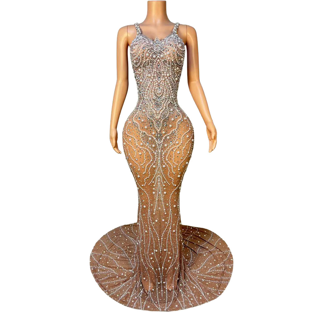 Women Formal Wear Photoshoot - Vestido Maxi Bodycon de Malla con