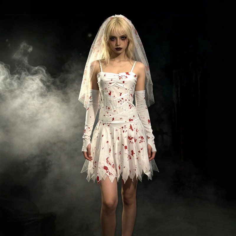 Women'S Formal Wear To A Wedding - Disfraz de Novia Fantasma, Disfraz de