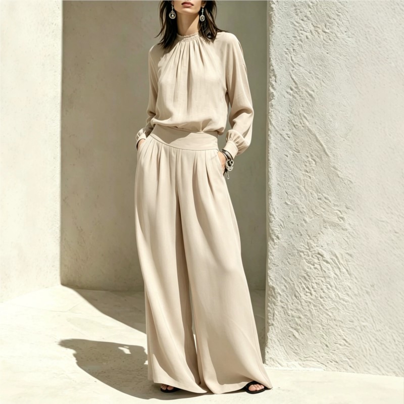 Women'S Formal Wear Blouse - Conjunto de Dos Piezas para Mujer,
