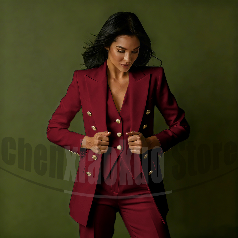 Conjunto de traje de tres piez - Women Formal Wear With Blazer reseña y precio
