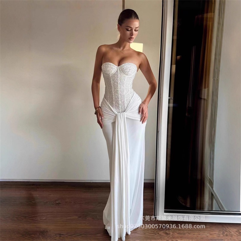Vestido de fiesta con lentejue - Women Formal Party Wear Dress reseña y precio