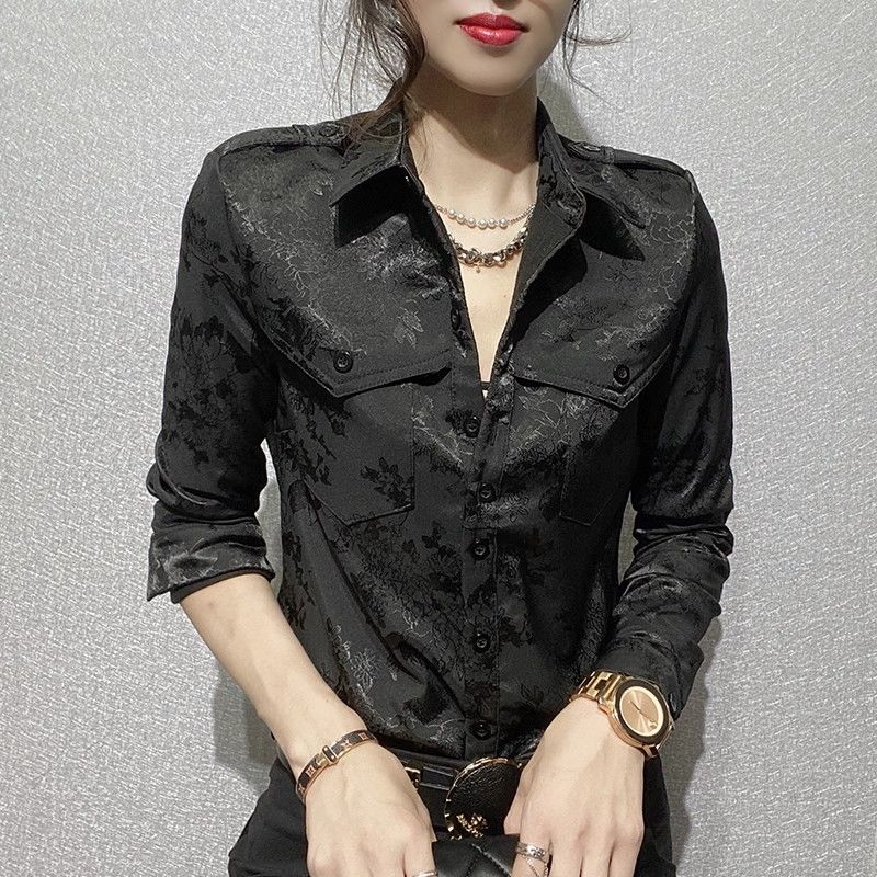 Blusa holgada de manga larga c - Women Formal Office Wear Tops reseña y precio