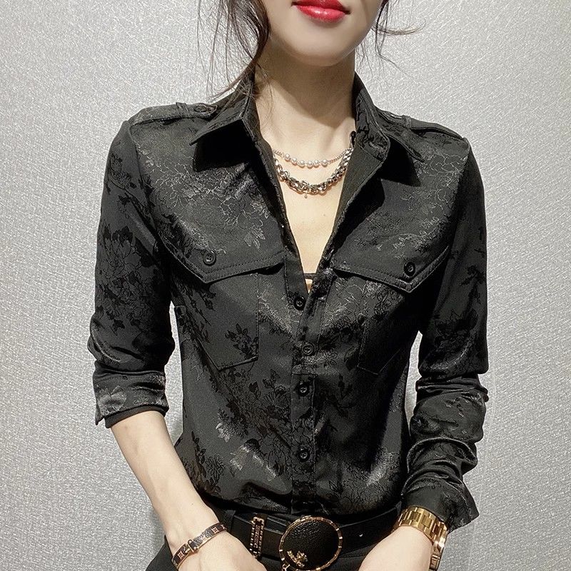 Blusa holgada de manga larga c - Women Formal Office Wear Tops reseña y precio