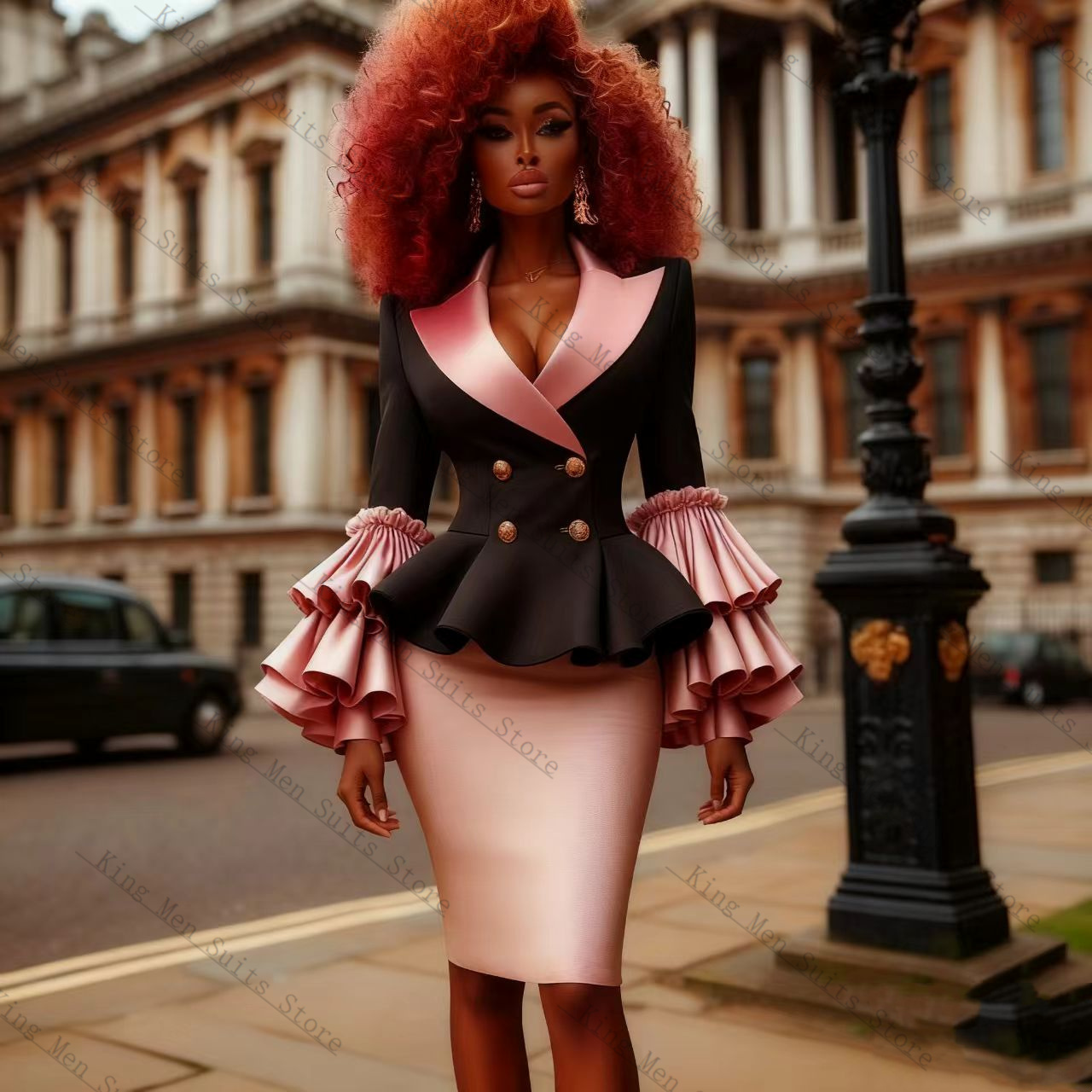 Conjunto de traje negro y rosa - Women'S Formal Wear For A Wedding Guest reseña y precio