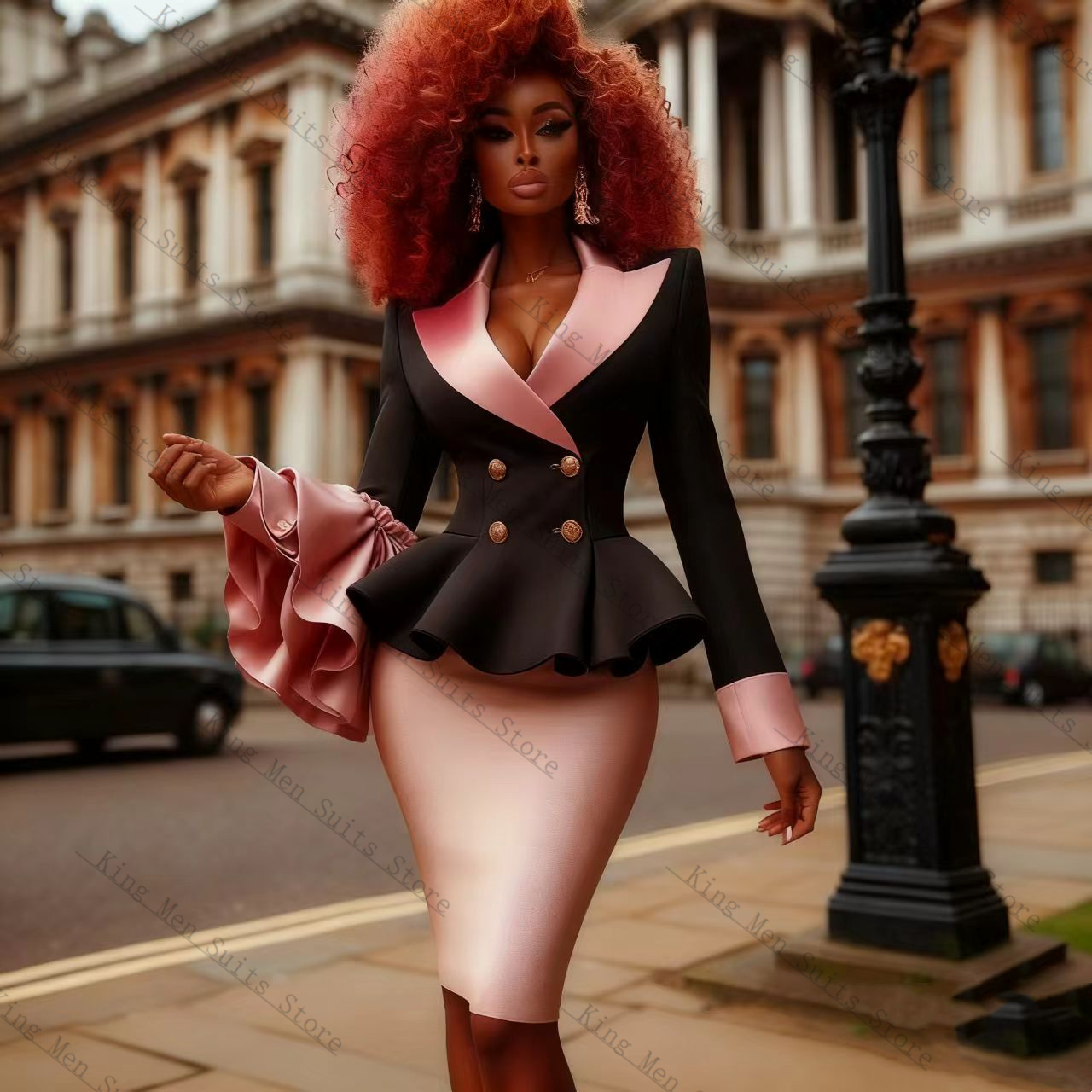 Conjunto de traje negro y rosa - Women'S Formal Wear For A Wedding Guest reseña y precio