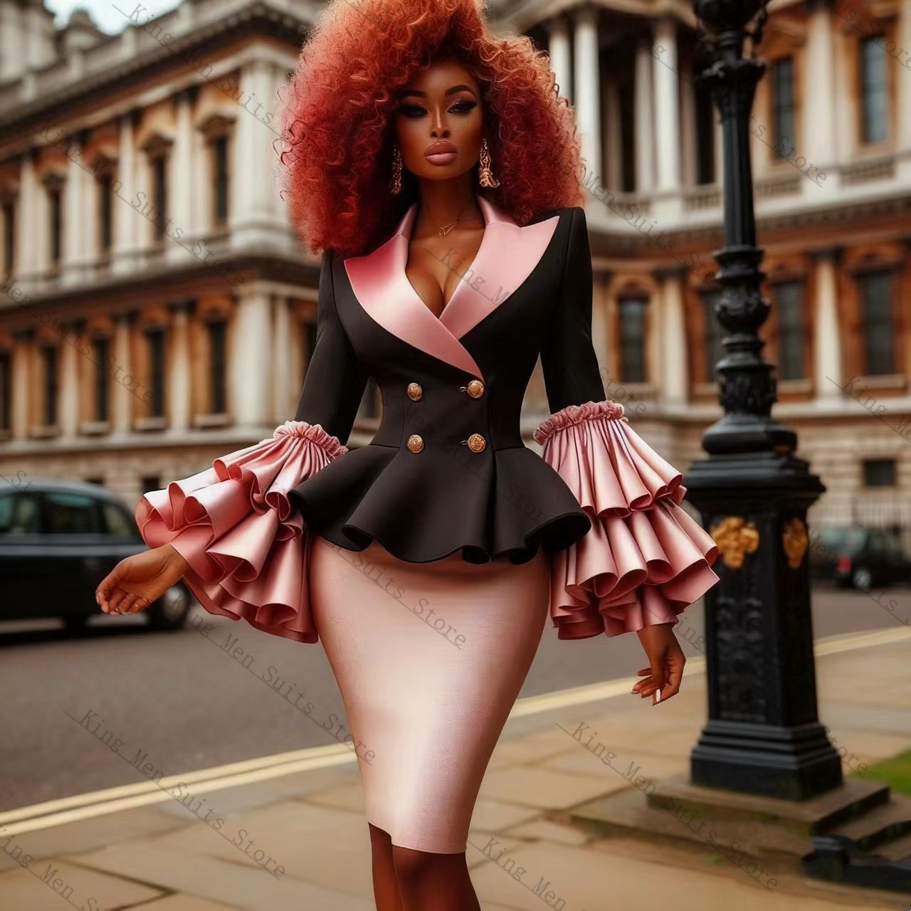 Conjunto de traje negro y rosa - Women'S Formal Wear For A Wedding Guest reseña y precio
