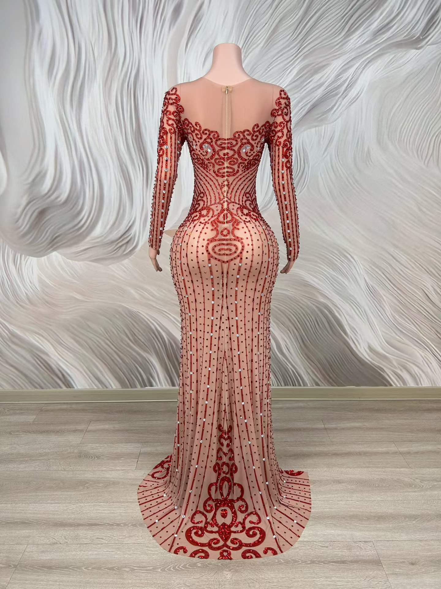 Vestido de Noche Sexy con Cris - Women Formal Wear Photoshoot reseña y precio