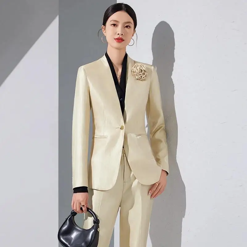 Conjuntos de pantalones y Blaz - Women Formal Office Wear Tops reseña y precio