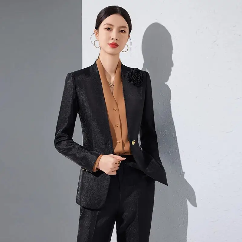 Conjuntos de pantalones y Blaz - Women Formal Office Wear Tops reseña y precio