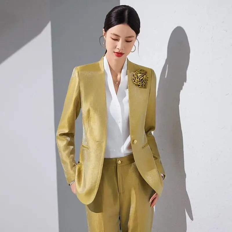 Conjuntos de pantalones y Blaz - Women Formal Office Wear Tops reseña y precio