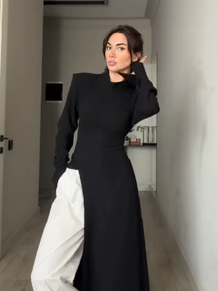 Vestido Maxi Elegante de Manga - Women Formal Office Wear Tops reseña y precio