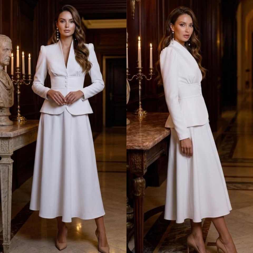 Conjuntos de Blazer y Vestido  - Women Formal Wear For Graduation reseña y precio