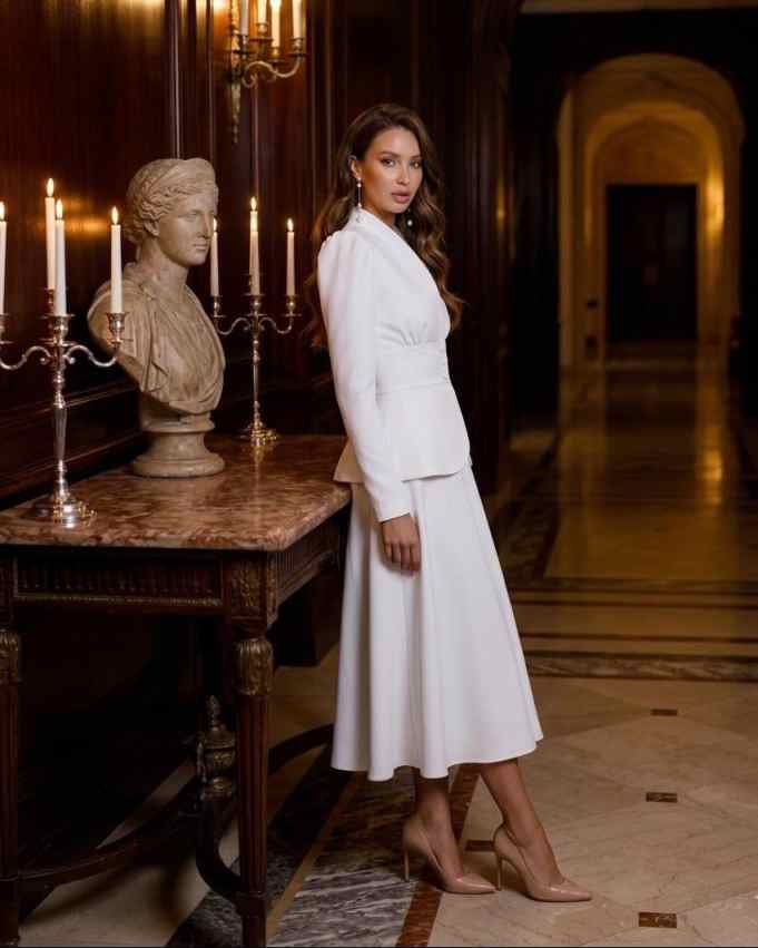 Conjuntos de Blazer y Vestido  - Women Formal Wear For Graduation reseña y precio
