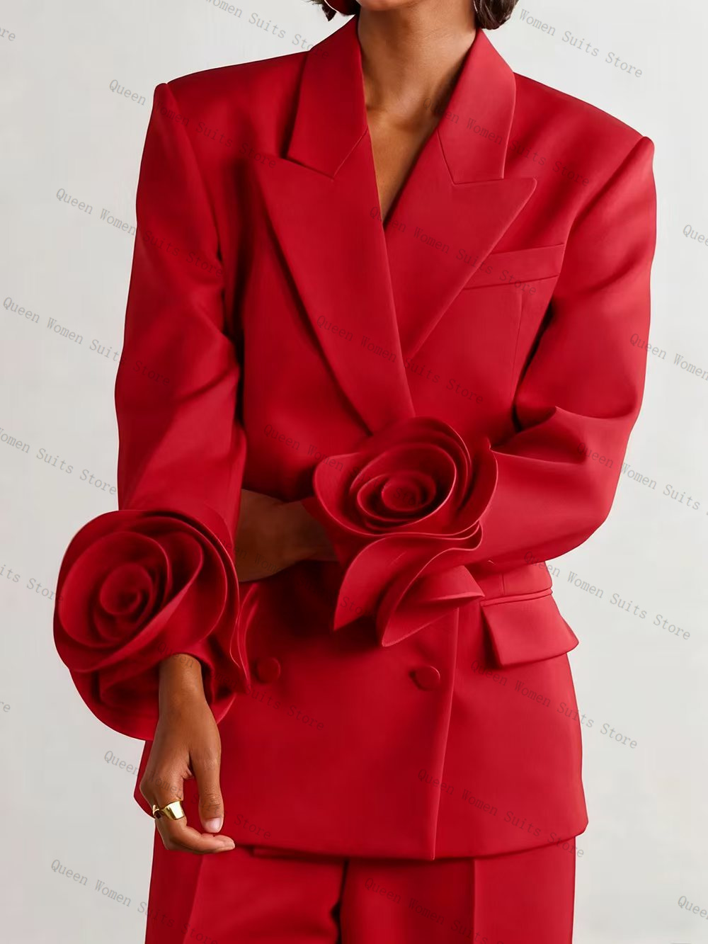 Conjunto de traje rojo de lujo - Women Formal Wear Blazer Set reseña y precio