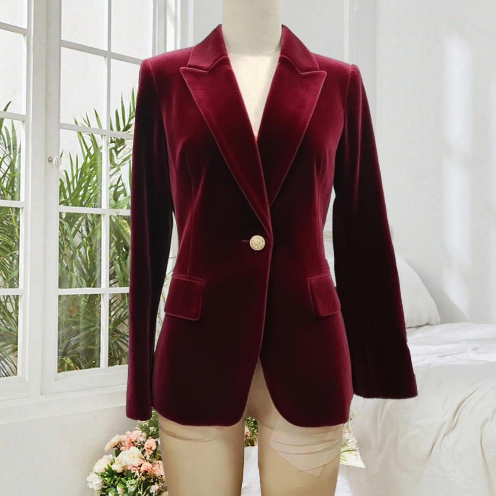 Blazer de terciopelo de talla  - Women Formal Wear With Blazer reseña y precio