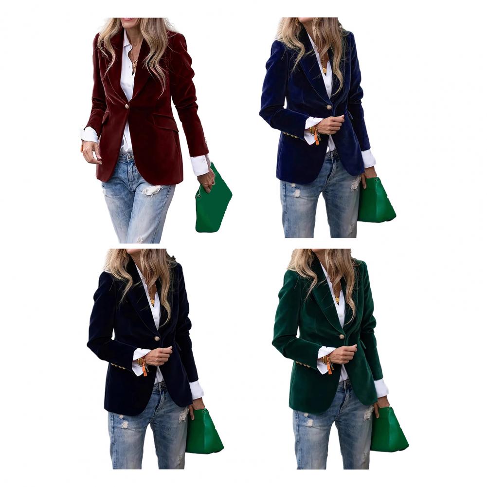Blazer de terciopelo de talla  - Women Formal Wear With Blazer reseña y precio