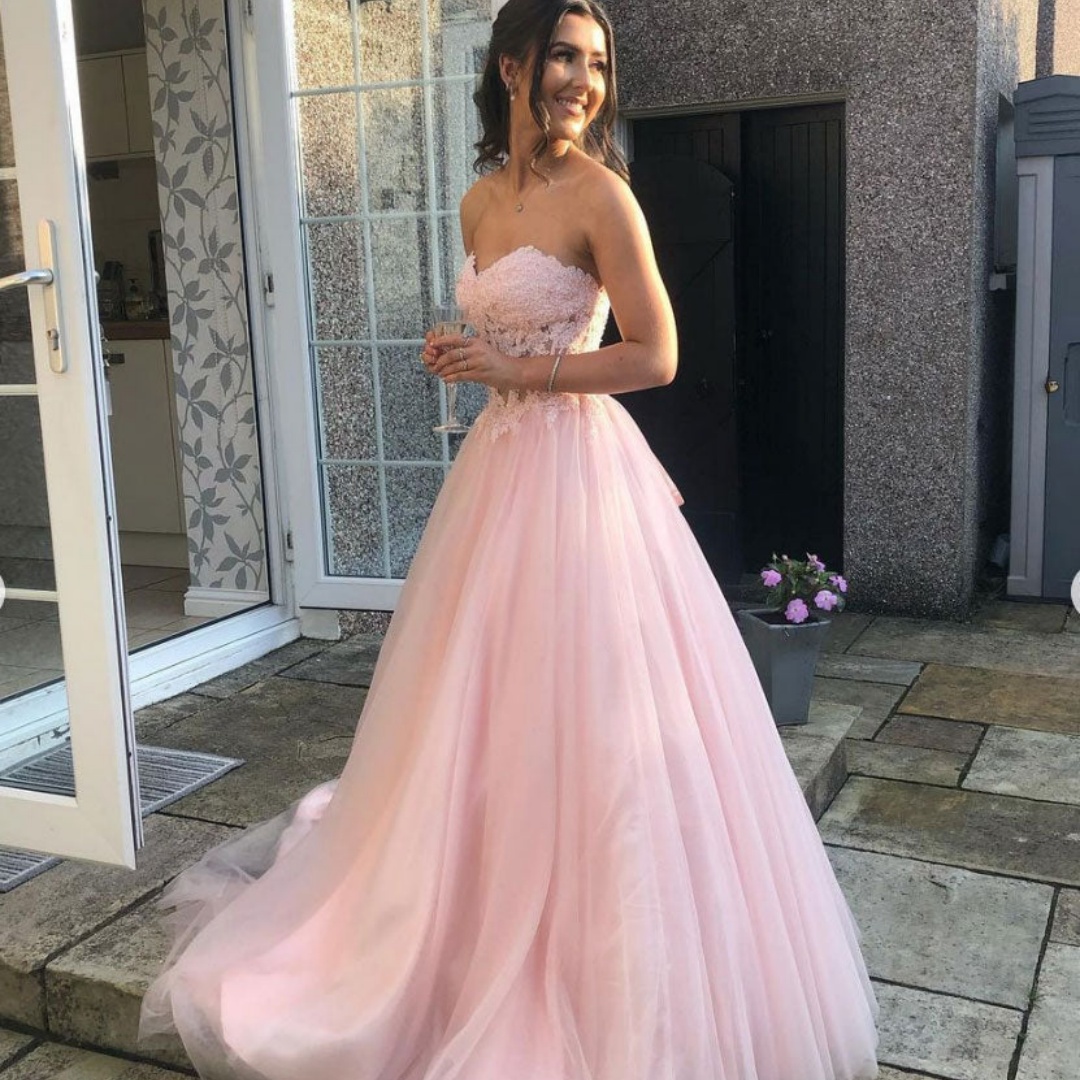 Vestido de fiesta rosa sin tir - Women Formal Wear For Graduation reseña y precio