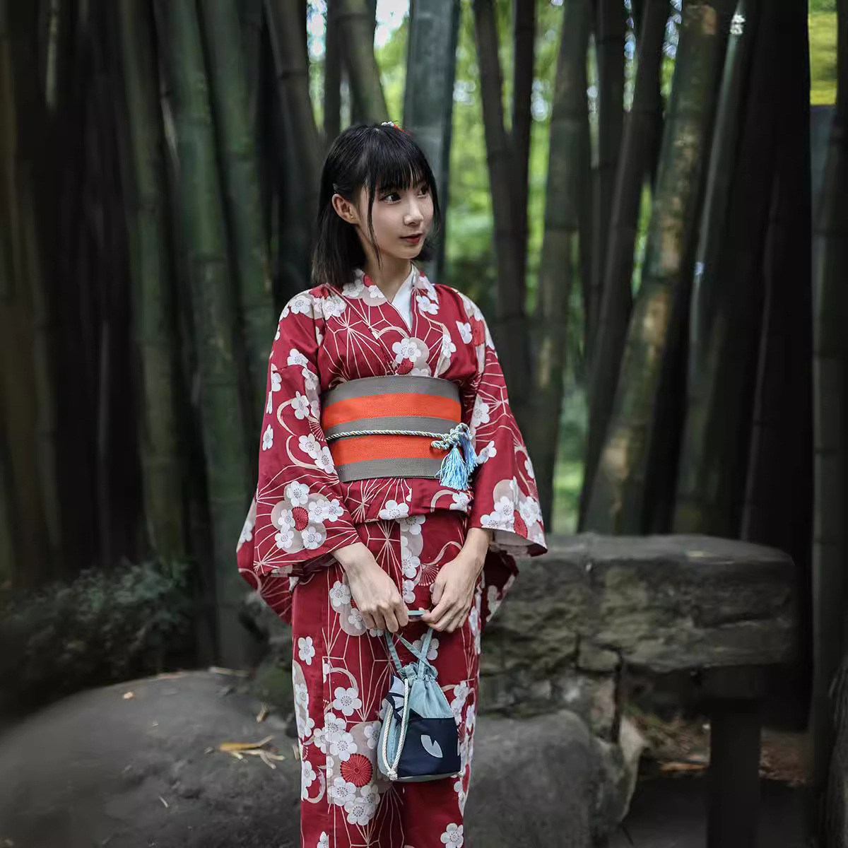 Kimono Yukata Japonés Rojo par - Women'S Formal Traditional Wear reseña y precio