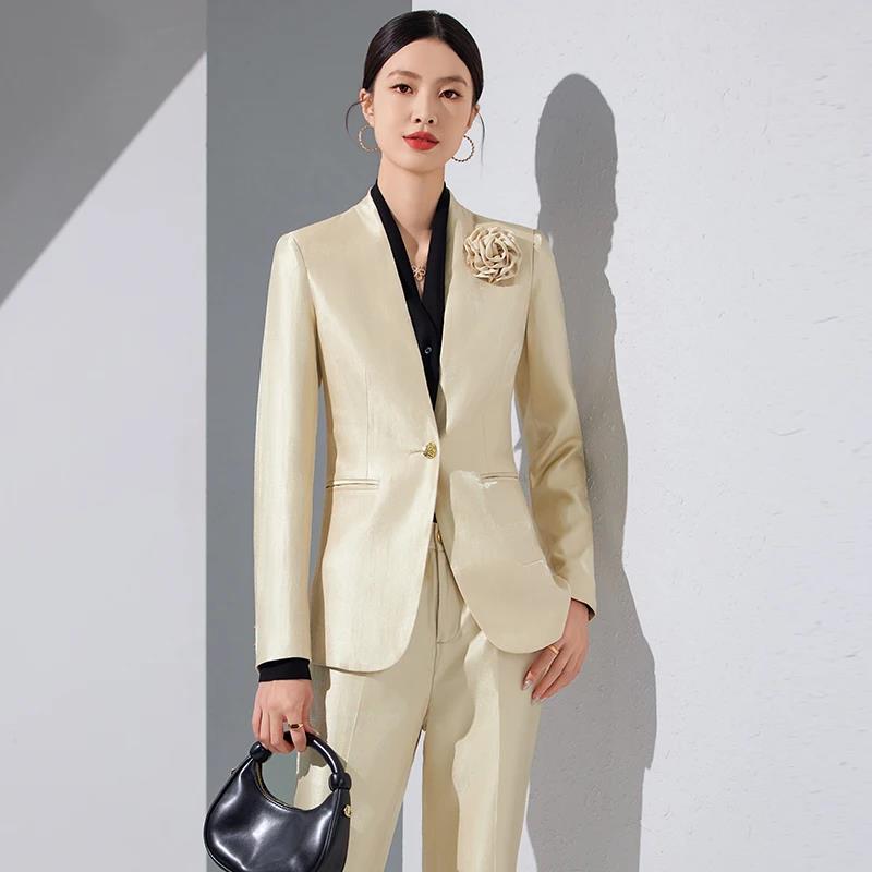 Conjuntos de pantalones y Blaz - Women Formal Office Wear Tops reseña y precio