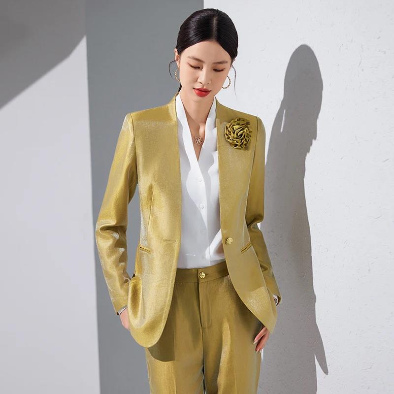 Conjuntos de pantalones y Blaz - Women Formal Office Wear Tops reseña y precio