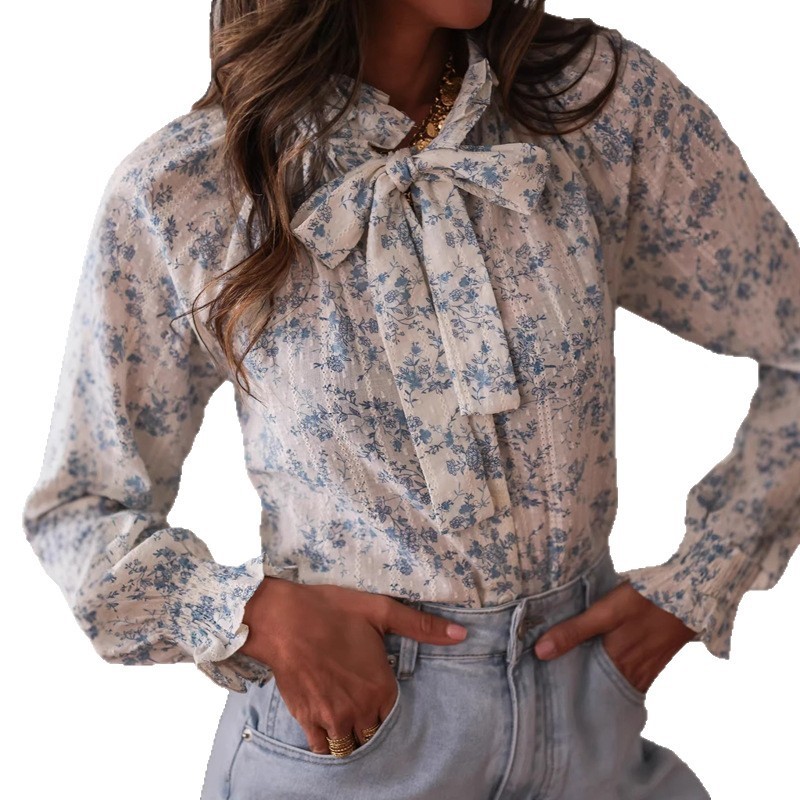 Blusa de Manga Larga con Estam - Women Formal Office Wear Tops reseña y precio