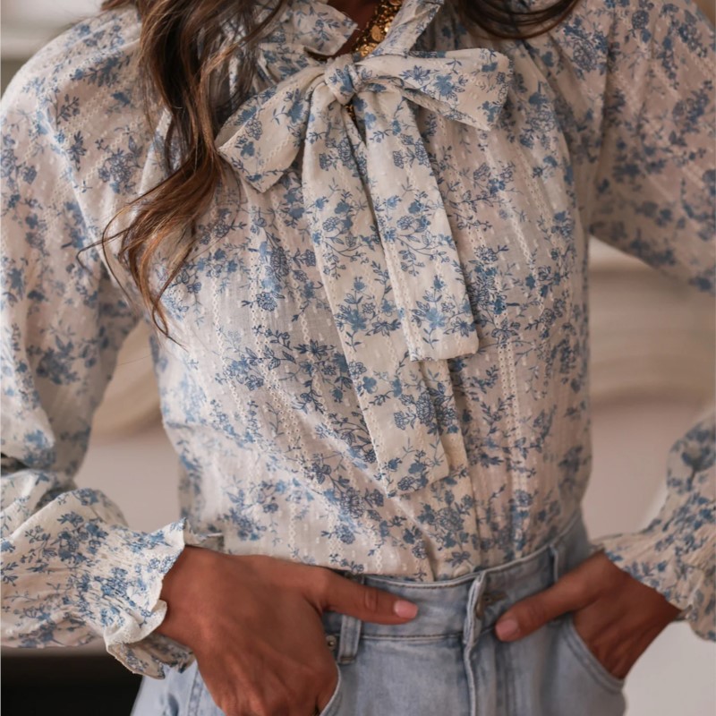 Blusa de Manga Larga con Estam - Women Formal Office Wear Tops reseña y precio