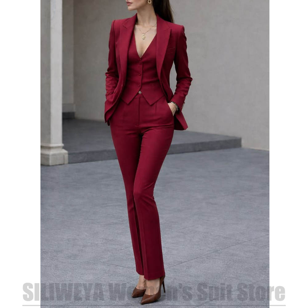 Conjunto de traje de 3 piezas  - Women Formal Wear With Blazer reseña y precio