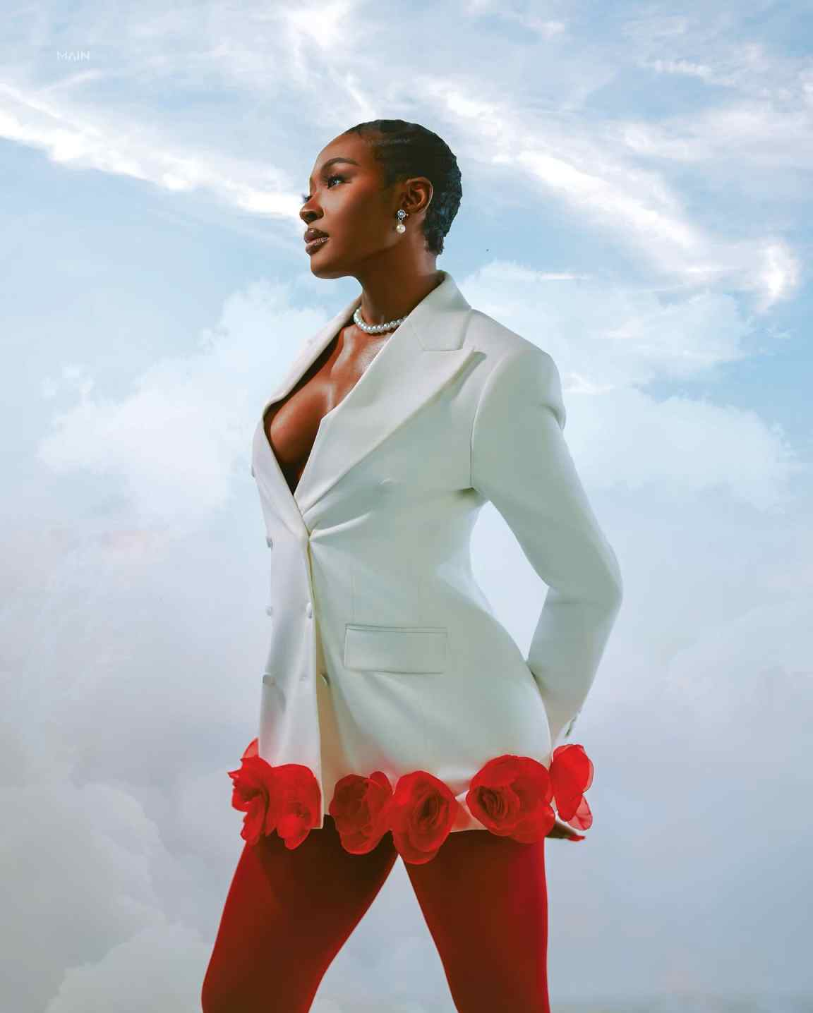 Blazer Rojo Hecho a Mano con F - Women Formal Wear For Graduation reseña y precio