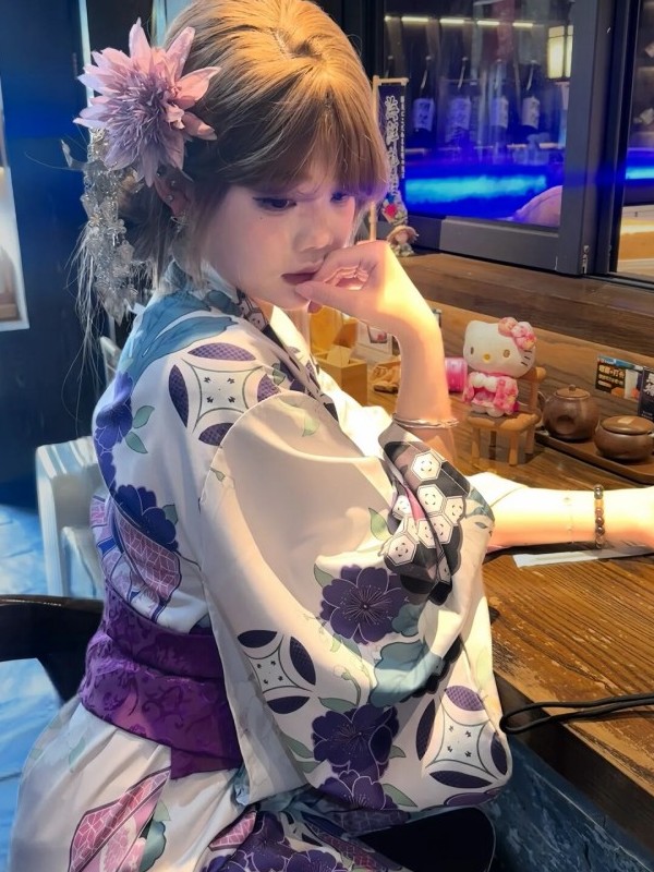 Kimono Tradicional Morado para - Women'S Formal Traditional Wear reseña y precio